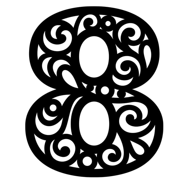 Number Card Svg Numbers svg, number svg, numbers template, numbers dxf, numb - Inspire ...