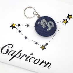 Capricorn Zodiac Keychain, Personalized gift for astrology lover, zodiac sings