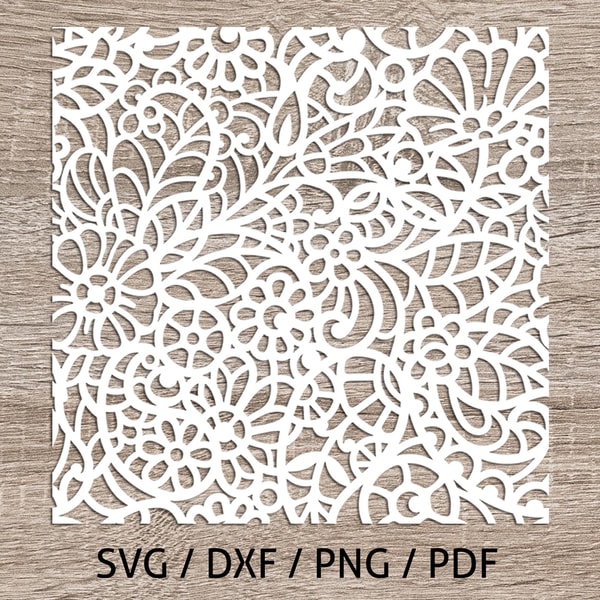 Lace Floral Pattern SVG/JPG/PNG Cutting File - Inspire Uplift