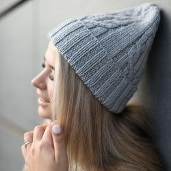 Warm knitted handmade hat/ different colors