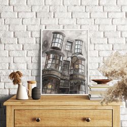 harry potter poster, download digital print, kidsroom wall decor, olivander printable art, downloadable poster print