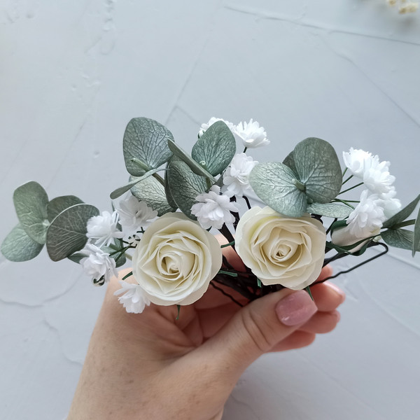Bridal-hair-piece-eucalyptus-leaves-wedding-ivory-roses-hair-pins-Babys-breath-flower-hair-clip-Rustic-wedding-headpiece-17c.jpg