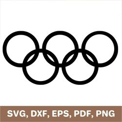 Olympic rings svg, olympics svg, olympic games dxf, olympic symbols png, olympics clipart, olympics cut file, Cricut