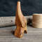 Handmade wooden figurine of elephant from birch wood - 04