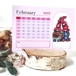 Monthly Calendar 2023 Printable Desk Calendar