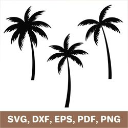 Palm tree svg, palm trees svg, palm tree dxf, palm trees dxf, palm tree png, palm trees png, palm tree template, Cricut
