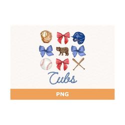 cubs bow svg, cubs svg, chicago cubs svg, chicago coquette svg, cubs baseball svg, baseball bows svg, preppy svg, coquet