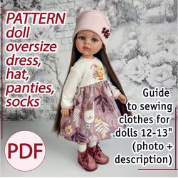 PDF pattern of clothes for Paola Reina and other similar dolls