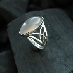Sterling silver statement ring handmade jewelry