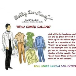 PDF Copy Vintage Pattern Clothes for Ken Doll