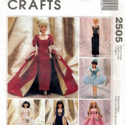 PDF Copy MC Calls 2505 Pattern Clothes for Barbie Doll and Fashion Dolls 11 1\2 inch