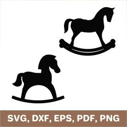 Rocking horse svg, rocking horse png, rocking horse clipart, rocking horse dxf, rocking horse cutout, Cricut, Silhouette