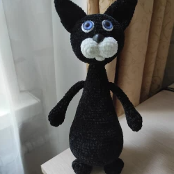 Crochet cat toy, plush Kitty toy, cat for children, cat for gift