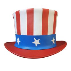 Uncle Sam Leather Top Hat