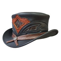 the storm leather top hat