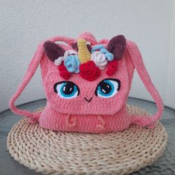 Unicorn Backpack Crochet Pattern
