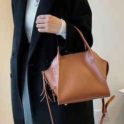 Womens Studded Decor Satchel Bag