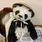 Teddy panda handmade-cute bear-teddy collection-vintage toy-plush bear-cute panda-toy panda-vintage plush-plush panda 1