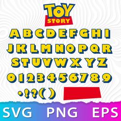Toy Story Font SVG