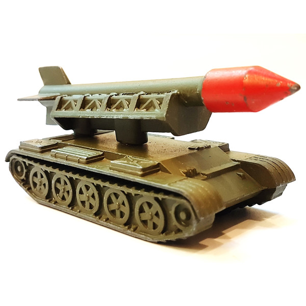 1 Vintage USSR Toy Missile Launcher Rocket System metal diecast model LUNA 1990s.jpg