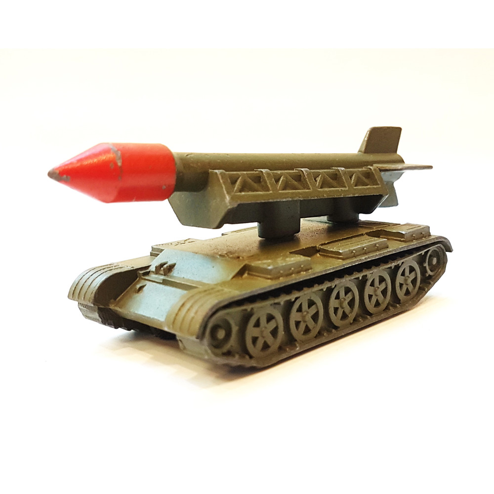 4 Vintage USSR Toy Missile Launcher Rocket System metal diecast model LUNA 1990s.jpg
