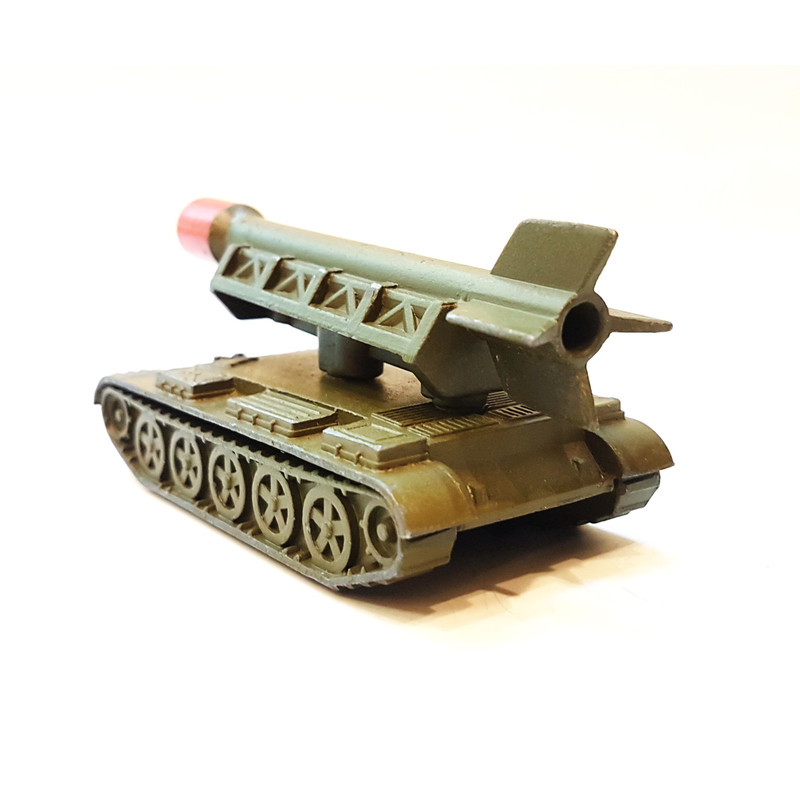 6 Vintage USSR Toy Missile Launcher Rocket System metal diecast model LUNA 1990s.jpg