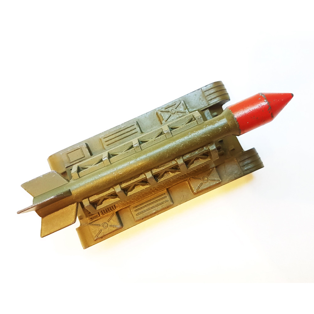 10 Vintage USSR Toy Missile Launcher Rocket System metal diecast model LUNA 1990s.jpg