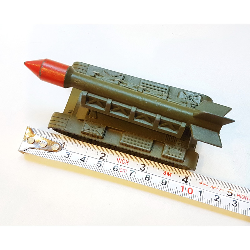 11 Vintage USSR Toy Missile Launcher Rocket System metal diecast model LUNA 1990s.jpg