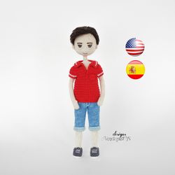 Pattern Amigurumi Doll Boy Steve