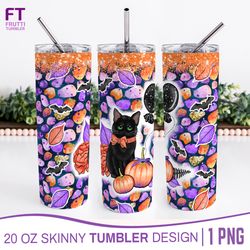 Halloween Skinny Tumbler Sublimation Wrap - 1 PNG