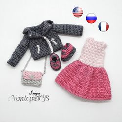 Pattern Crochet Outfit for Doll Avy