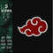 Akatsuki logo red cloud anime embroidery design 1.jpg
