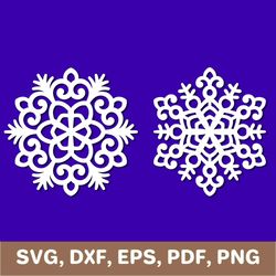 Snowflake svg, snowflake template, snowflake dxf, snowflake png, snowflake laser cut, snowflake cut file, snowflake pdf