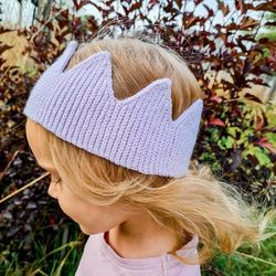 braided headband, knitted baby crown, birthday crown, baby crown