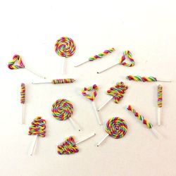 Dollhouse Miniature 1:12 Lollipop Candy (11 pieces)