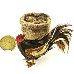 Dollhouse miniature 1:12 Rooster!