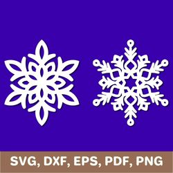 Snowflake svg, snowflake template, snowflake dxf, snowflake png, snowflake laser cut, snowflake cut file, snowflake pdf