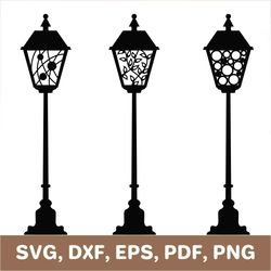Street lamp svg, street lantern svg, street lamp png, street lantern png, street lamp dxf, street lantern dxf, Cricut