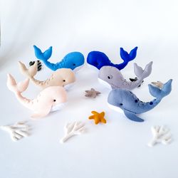 Nursery felt toys/interior dolls made of felt/baby mobile forest/Hanging decoration/Garland for children with mermaid