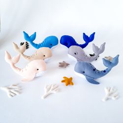 nursery felt toys/interior dolls made of felt/baby mobile forest/hanging decoration/garland for children with mermaid