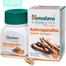 Himalya wellness pure herbs Ashwagandha tablet pack of 3 (180 tab)