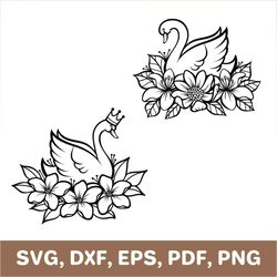 swan princess svg, swan baby svg, swan svg, swan png, swan dxf, swan cut file, swan pdf, swan clipart, swan clip art