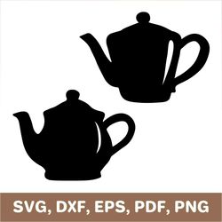 Teapot svg, teapot dxf, teapot png, teapot cutout, teapot template, teapot cut file, teapot laser cut, teapot clipart