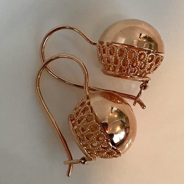 ussr earrings balls