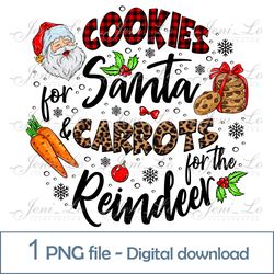 cookie for santa carrots for reindeer 1png file merry christmas sublimation christmas gift design santa clipart download