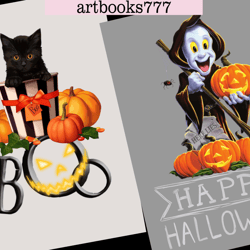 Halloween card set, postcards-1