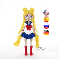 Pattern Amigurumi Doll Sailor Moon