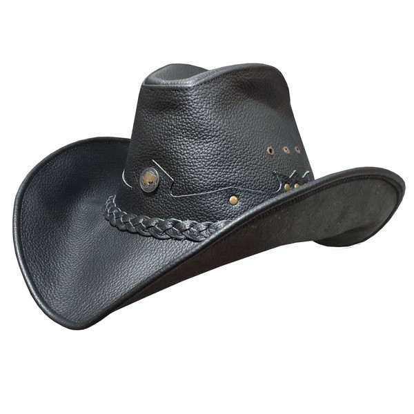 Texas Western Cowboy Leather Hat.jpg