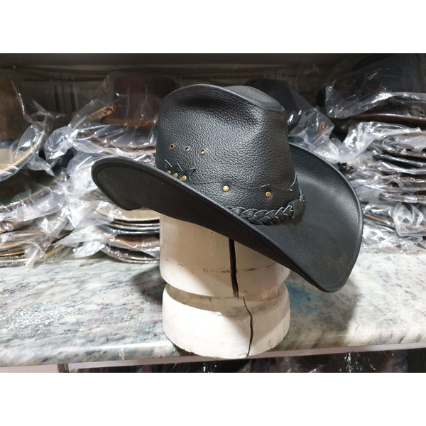 Texas Western Cowboy Leather Hat (4).jpg