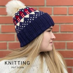 Knitting hat pattern/ Digital download